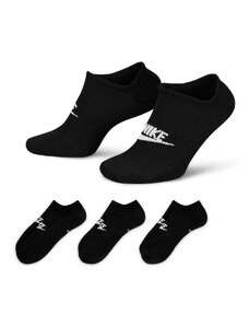 Nike Sportswear No-Show Socks 3-Pack Black/ White L