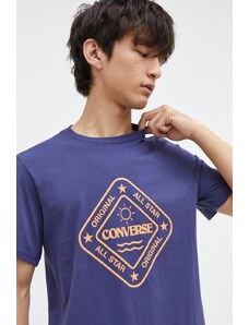 Converse t-shirt in cotone uomo colore blu navy