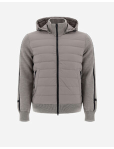 Herno BOMBER IN ENDLESS SPORT WOOL E NUAGE