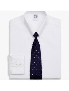Brooks Brothers Camicia bianca slim fit non-iron in twill di cotone Supima elasticizzato con collo button-down - male Camicie eleganti Bianco 17
