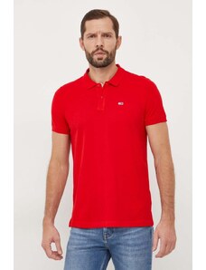 Tommy Jeans polo in cotone colore rosso DM0DM18312