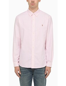 Polo Ralph Lauren Camicia Oxford rosa/bianca a righe Custom-fit
