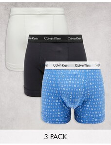Calvin Klein - Confezione da 3 boxer aderenti blu, neri e grigi-Multicolore