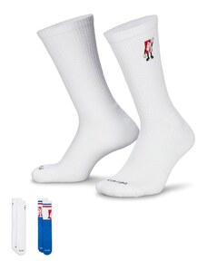 Nike - Everyday Plus - Confezione da 2 paia di calzini ammortizzati bianchi-Bianco