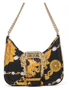 Versace Jeans Couture borsa a spalla donna nero e oro con logo