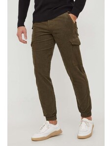 Tommy Hilfiger pantaloni in velluto a coste colore verde