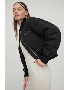 Tommy Jeans giacca bomber donna colore nero