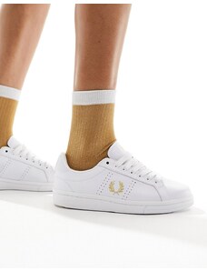 Fred Perry - Sneakers in pelle bianche-Bianco