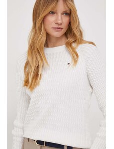 Tommy Hilfiger maglione in cotone colore bianco