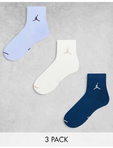Jordan - Everyday - Confezione da 3 paia di calzini blu ammortizzati