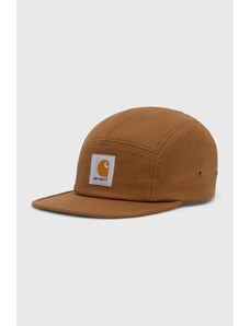 Carhartt WIP berretto da baseball colore marrone con applicazione