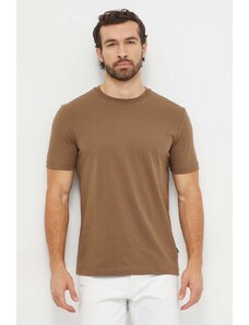 BOSS t-shirt in cotone uomo colore marrone