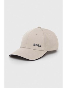 Boss Green berretto da baseball in cotone colore grigio