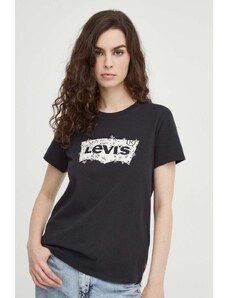 Levi's t-shirt in cotone donna colore nero