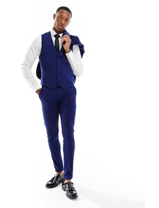 ASOS DESIGN - Pantaloni da abito super skinny blu scuro