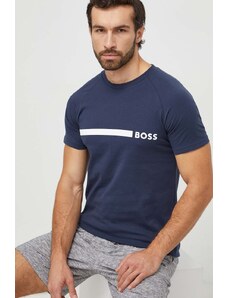 BOSS t-shirt in cotone uomo colore blu navy