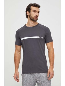 BOSS t-shirt in cotone uomo colore grigio