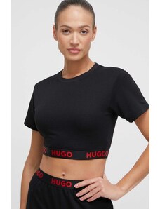 HUGO t-shirt donna colore nero
