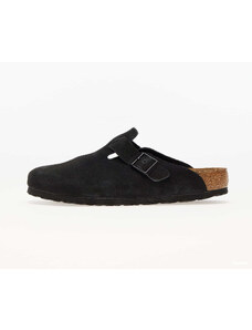 Birkenstock Boston Soft Footbed Velvet Leather Black