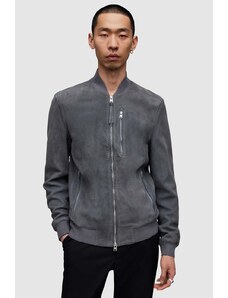AllSaints giacca da motociclista uomo colore grigio