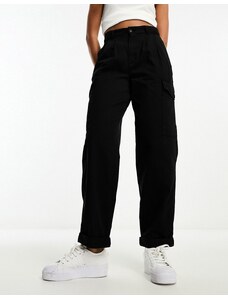 Carhartt WIP - Collins - Pantaloni di twill modello cargo comodi neri-Nero