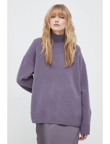 Samsoe Samsoe maglione in lana donna colore violetto