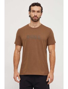 BOSS t-shirt in cotone uomo colore marrone