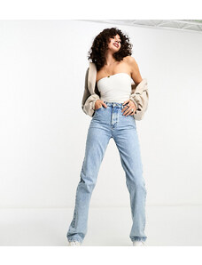 ASOS Tall ASOS DESIGN Tall - Jeans dritti lavaggio chiaro vintage anni '90-Blu