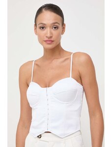 Guess top donna colore bianco