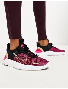 Nike Running - Free Run FK NN - Sneakers nere e rosa grintoso-Nero