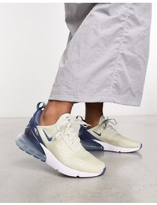 Nike - Air Max 270 - Sneakers grigio chiaro e blu navy