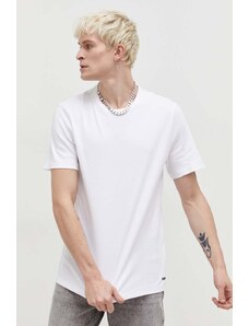 HUGO t-shirt in cotone colore bianco
