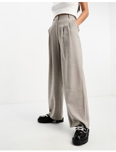 Miss Selfridge - Pantaloni sartoriali a fondo ampio grigio caldo