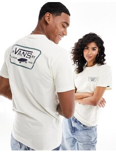Vans - Full Patch - T-shirt color crema con stampa sul retro-Bianco