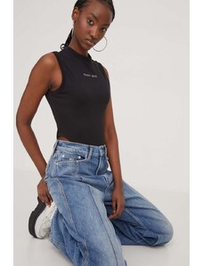 Tommy Jeans body donna colore nero