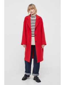 Marc O'Polo cappotto in lana colore rosso
