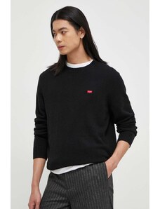 Levi's maglione in lana uomo colore nero