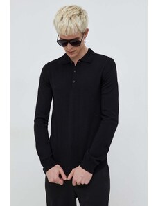 HUGO maglione in lana uomo colore nero