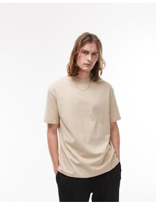 Topman - T-shirt oversize grigio pietra-Neutro
