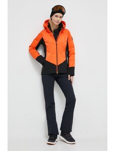 Descente giacca da sci in piuma Abel colore arancione