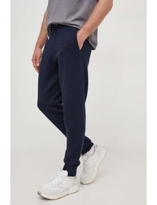 BOSS pantaloni con aggiunta di cotone bambini colore blu navy