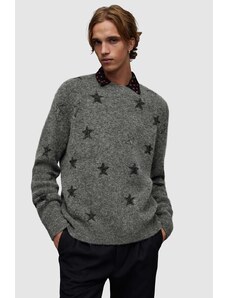 AllSaints maglione in lana Odyssey colore grigio
