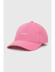 HUGO berretto da baseball in cotone colore rosa