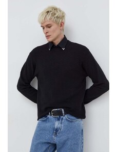 HUGO maglione in cotone colore nero