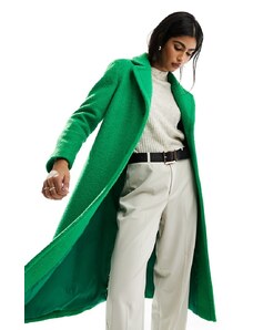Helene Berman - Cappotto verde acceso stile college con 2 bottoni