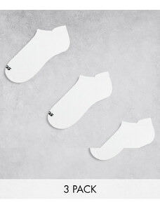 ASOS 4505 - Confezione da 3 paia di calzini sportivi bianchi-Bianco