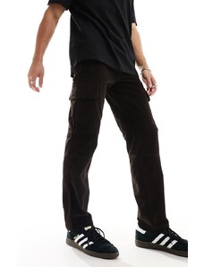 New Look - Pantaloni cargo marrone scuro