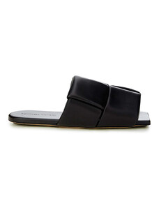Sandalo Slipper con Maxi Intreccio Bottega Veneta 37 Nero 2000000002712 3001829700022
