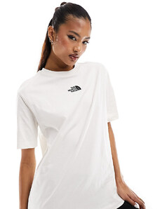 The North Face - T-shirt pesante oversize crema - In esclusiva per ASOS-Bianco