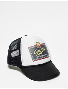 Guess - Originals - Cappello trucker unisex con stampa vintage nero
